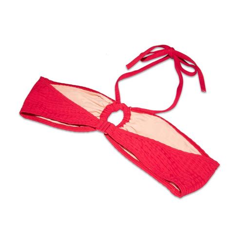 Miska Paris Bandeau Bikini Top Red Smallable