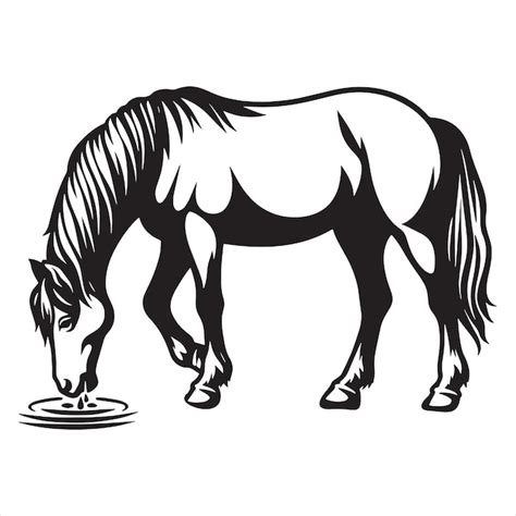 Horse Drinking Water Svg Vectors And Illustrations For Free Download