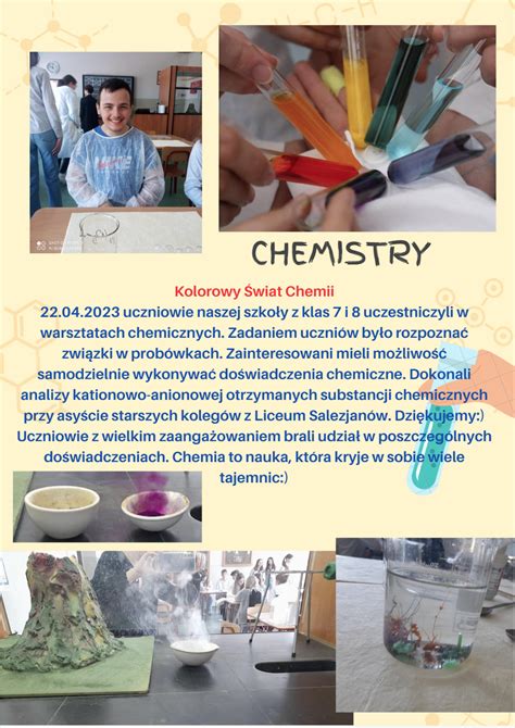 Kolorowy Wiat Chemii Szko A Podstawowa Nr W Krakowie