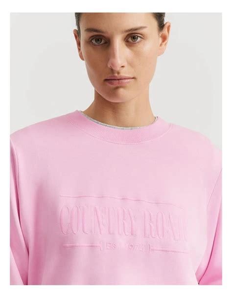 Country Road Verified Australian Cotton Heritage Sweat In Rosetta Myer