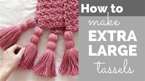 How To Make Extra Large Tassels For A Blanket Youtube