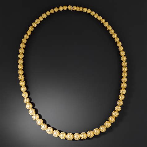 Victorian Etruscan Revival Bead Necklace