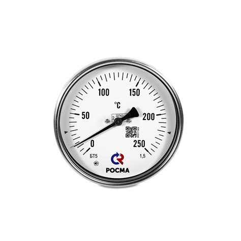 Термометр биметаллический РОСМА БТ-51.211 (0..+250) G1/2.100.1,5 - цена ...