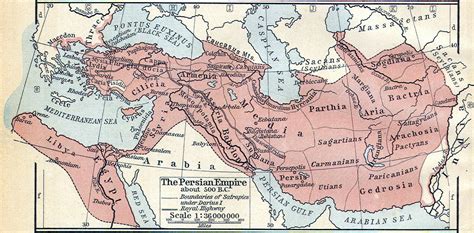 Persian Empire Timeline Map