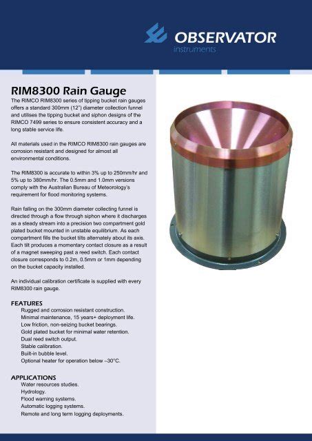 Standard Rain Gauge