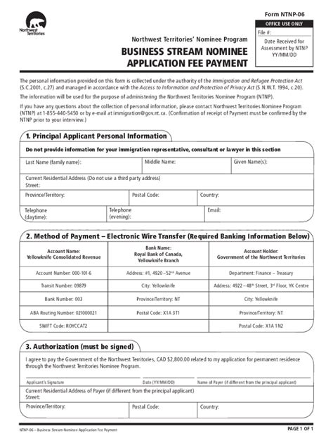 Fillable Online Ntnp Application Fee Payment Form Fax Email Print