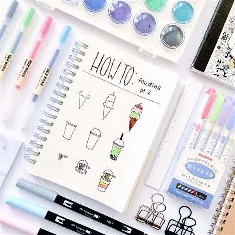 Bullet Journal Doodles - 30 Easy Tutorials! ⋆ Sheena of the Journal