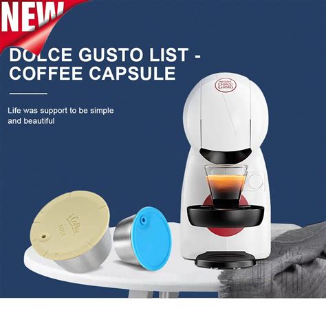 Novo Reutilizável Leite Pod Café Cápsula para Nescafé Dolce Gusto Aço