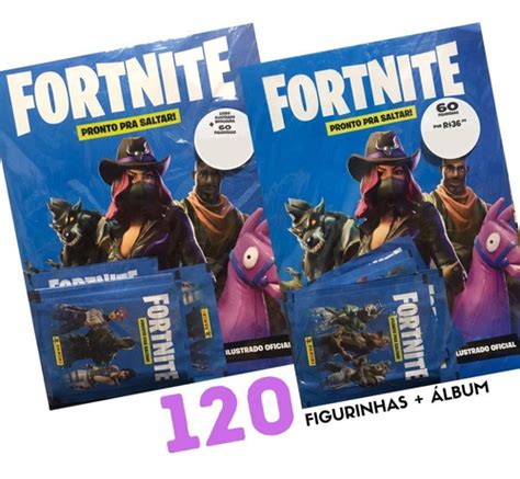 Album Fortnite Panini Oficial 120 Figurinhas Kit Game Parcelamento