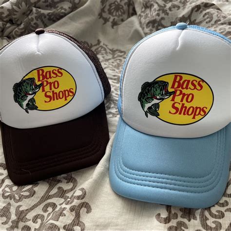 Brown And Blue Bass Pro Shops Hats Repop These Are Depop