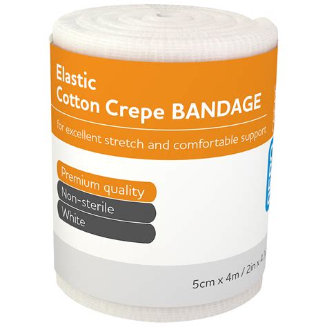 Elastic Cotton Crepe Bandage 5cm X 4m 6 Pack