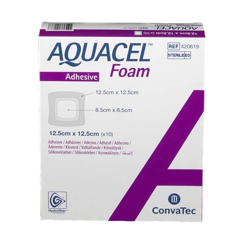 Aquacel Foam Adhesive Pansement hydrocellulaire siliconé issu de la