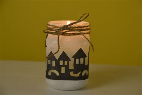 Делаем стильный крафтовый подсвечник из простой банки и цветной бумаги ...