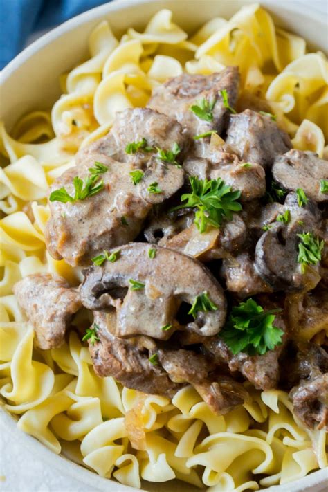 Slow Cooker Beef Stroganoff - Recipe Girl