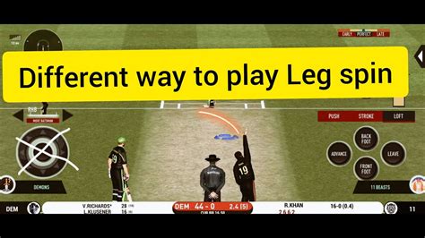 Different Ways To Play Leg Spin In Real Cricket 20 Rc 20 Batting Tips