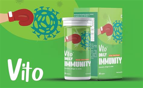 Buy Vito Daily Immunity Booster Natural Blend Of Curcumin Ginger And