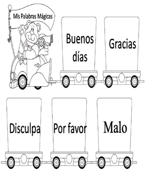 7 Palabras Mágicas Para Imprimir Para NiÑos