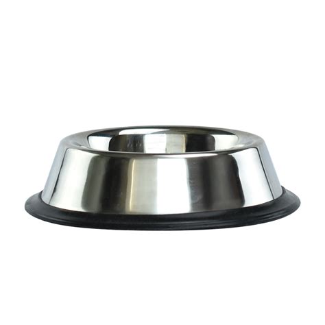 Fancy Pets Plato De Acero Inoxidable Con Antiderrapante Para Perro De