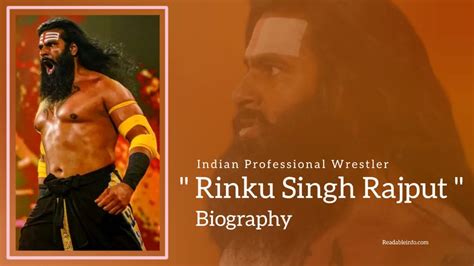 Rinku Singh Rajput Biography Indian Professional Wrestler Readableinfo