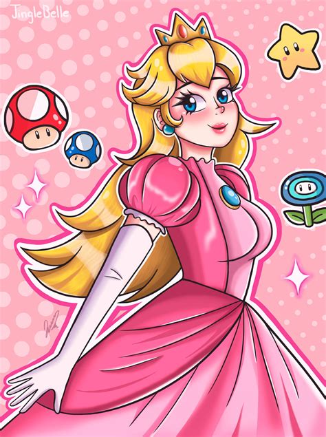 Princess Peach Fanart By Jinnglebelle On Deviantart