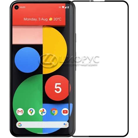Купить Защитное стекло для Google Pixel 5 3D чёрное в Москве – Защитное ...