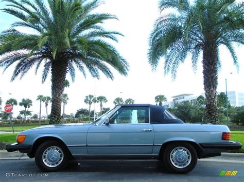 1977 Light Blue Metallic Mercedes Benz Sl Class 450 Sl Roadster