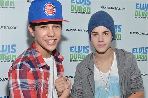 Justin Bieber Austin Mahone Make Music Together Photo