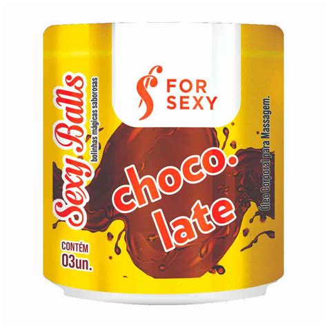 Bolinha Explosiva Beijável 3 Unidades Sexy Balls Chocolate For Sexy Sex Shop Abc do Prazer