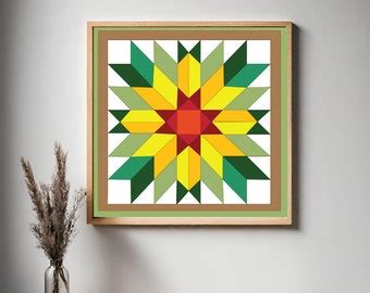 Sunflower Barn Quilt Pattern Etsy