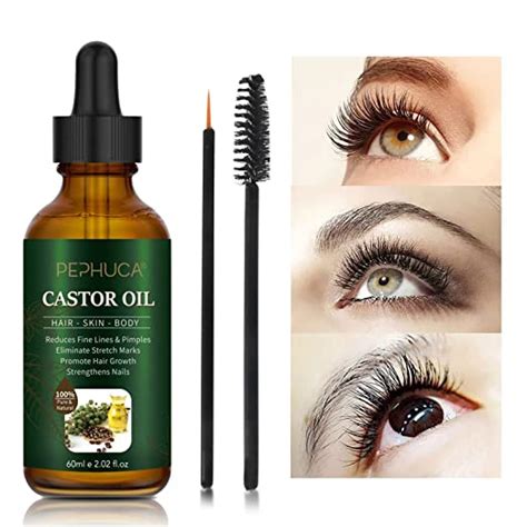 Rizinusöl Bio Castor Oil für Haar Wimpern Augenbrauen Bart Nägel