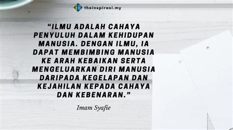 10 Mutiara Kata Imam Syafie Buat Penuntut Ilmu The Inspirasi Kata