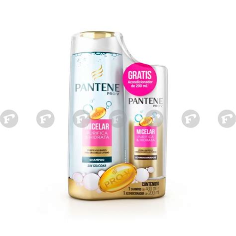 Pantene Pro V Micelar Purifica Hidrata Set De Shampoo Frasco De