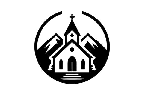 Icono Del Logotipo Vectorial De La Iglesia Vector Premium