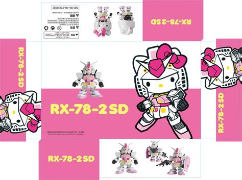 Sd Ex Standard Pink Kitty Rx 78 2 [tt] Gundam Freestyle โมจีน โมเดล