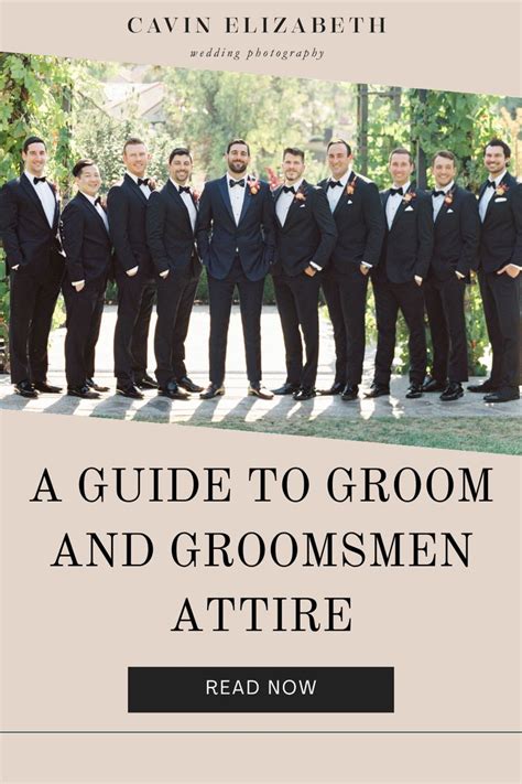 A Guide to Groom and Groomsmen Attire - Outfit Ideas for the Groom in ...