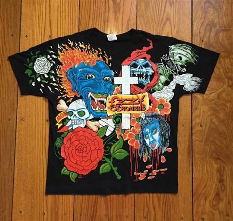 1992 Ozzy Osbourne “tattoo” Overprint T Shirt Deadstock Defunkd