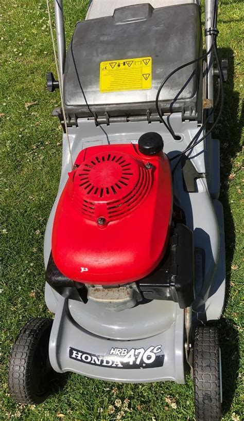 Honda Hrb476c 19” Cut Self Propelled Lawnmower 1st Class Cond Steel Roller 4 Stripes Serviced