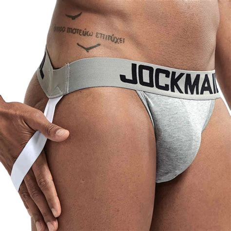 JOCKMAIL Cotton Classic Men S Underwear Solid Color Plus Size Gay Jockstraps Low Rise Male