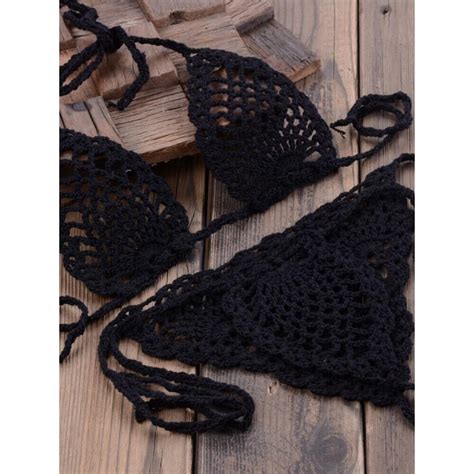 Crochet Micro Bikini Set Sexy Lingerie Set Mini Bikini Sunbathing Micro Swimwear More Colors On