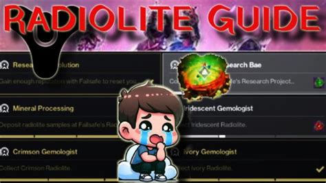 QUICK RADIOLITE GUIDE FOR THE D2 NEW ACTIVITY YouTube