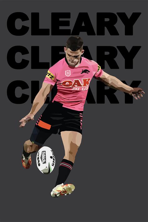 Nathan Cleary Digital Print Nrl Etsy