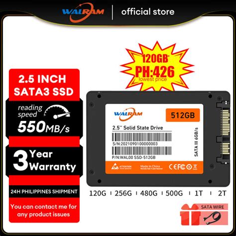 WALRAM SSD SATA 3 120GB 128GB 240GB 256GB 512GB 1TB 2TB 2 5inch SATAIII