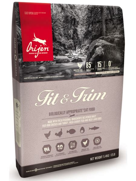 Корм для кошек Orijen Fit & Trim Cat, состав и дозировка, где купить ...