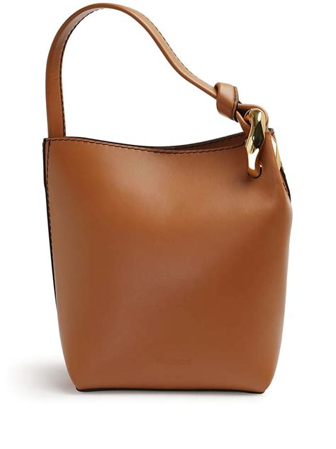 Jw Anderson Corner Bucket Bag Orange Farfetch