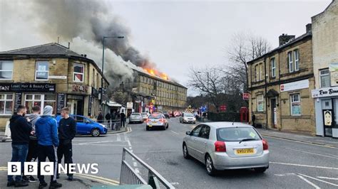 Fire At Large Four Storey Mill In Bradford Bbc News