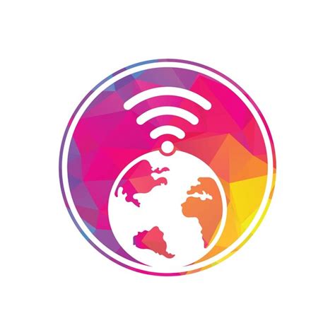 Icône De Conception De Logo Globe Wifi Modèle De Logo Vectoriel De