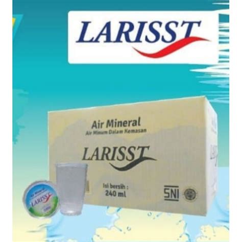 Jual LARISST Air Mineral 240 Ml Shopee Indonesia