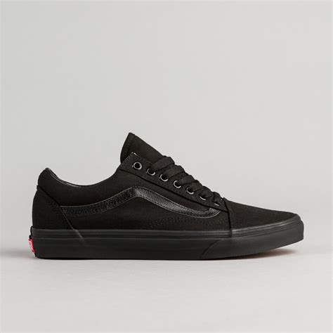 Vans Old Skool Shoes Black Black Canvas Flatspot