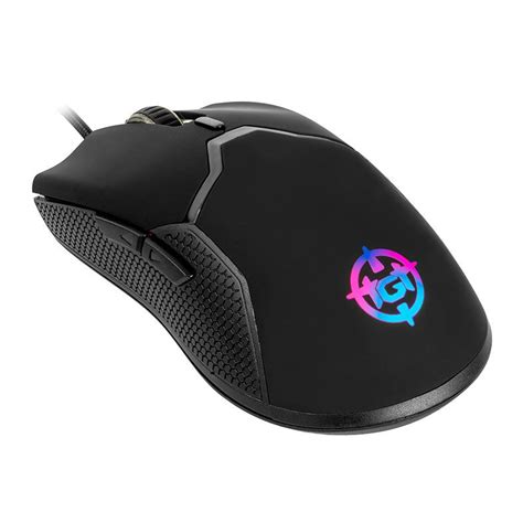 Mouse Gamer TGT Bizon S Rainbow RGB 12000DPI 6 Botoes Preto TGT