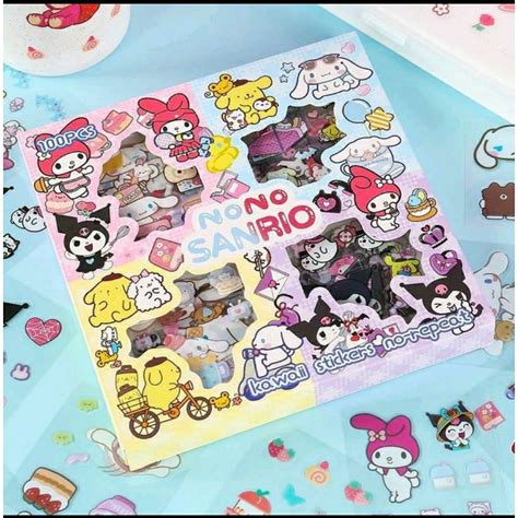 Jual Stiker Sanrio Senmu Isi Lembar Sticker Sanrio Original